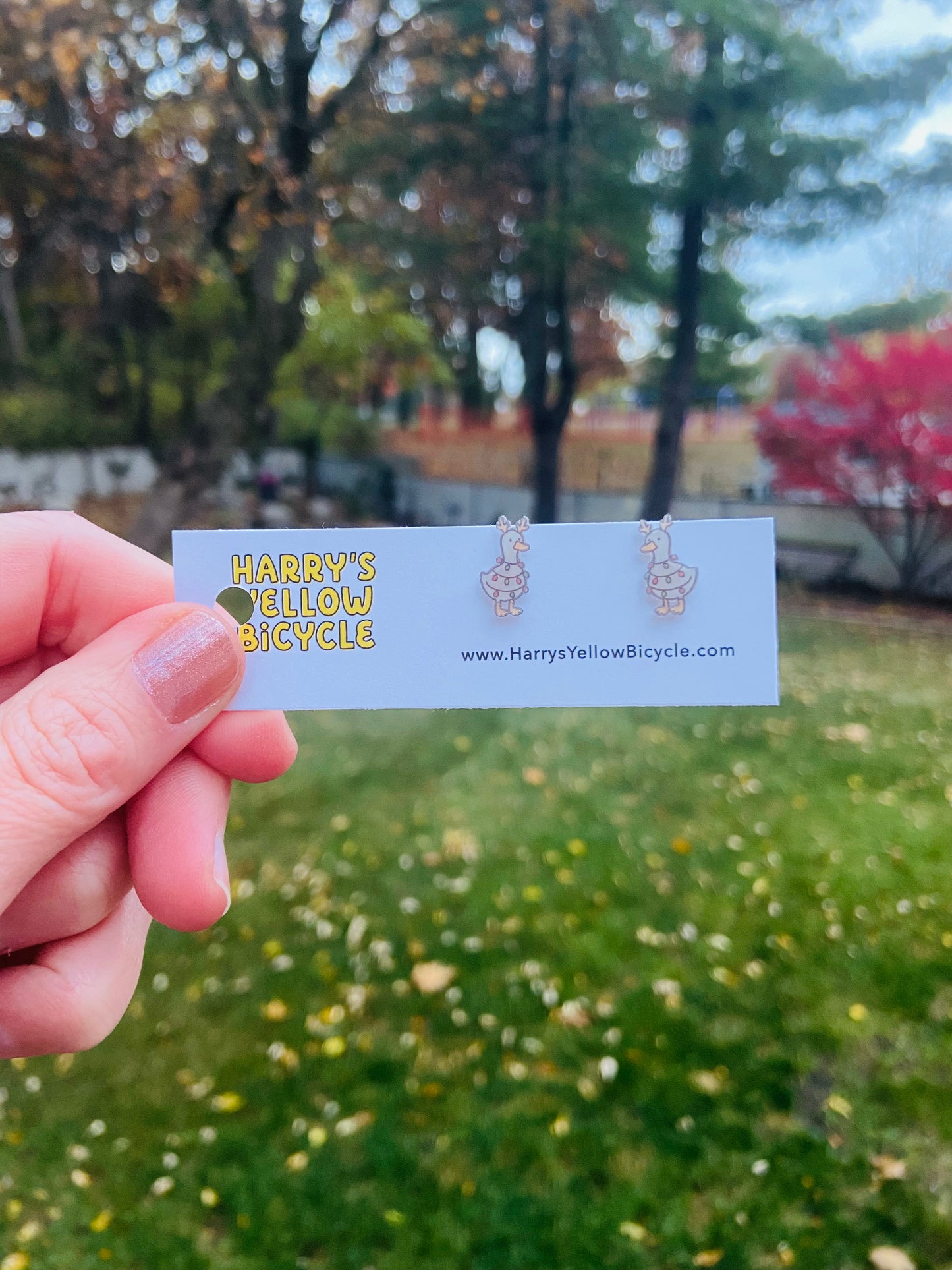 stud earrings - shrink plastic