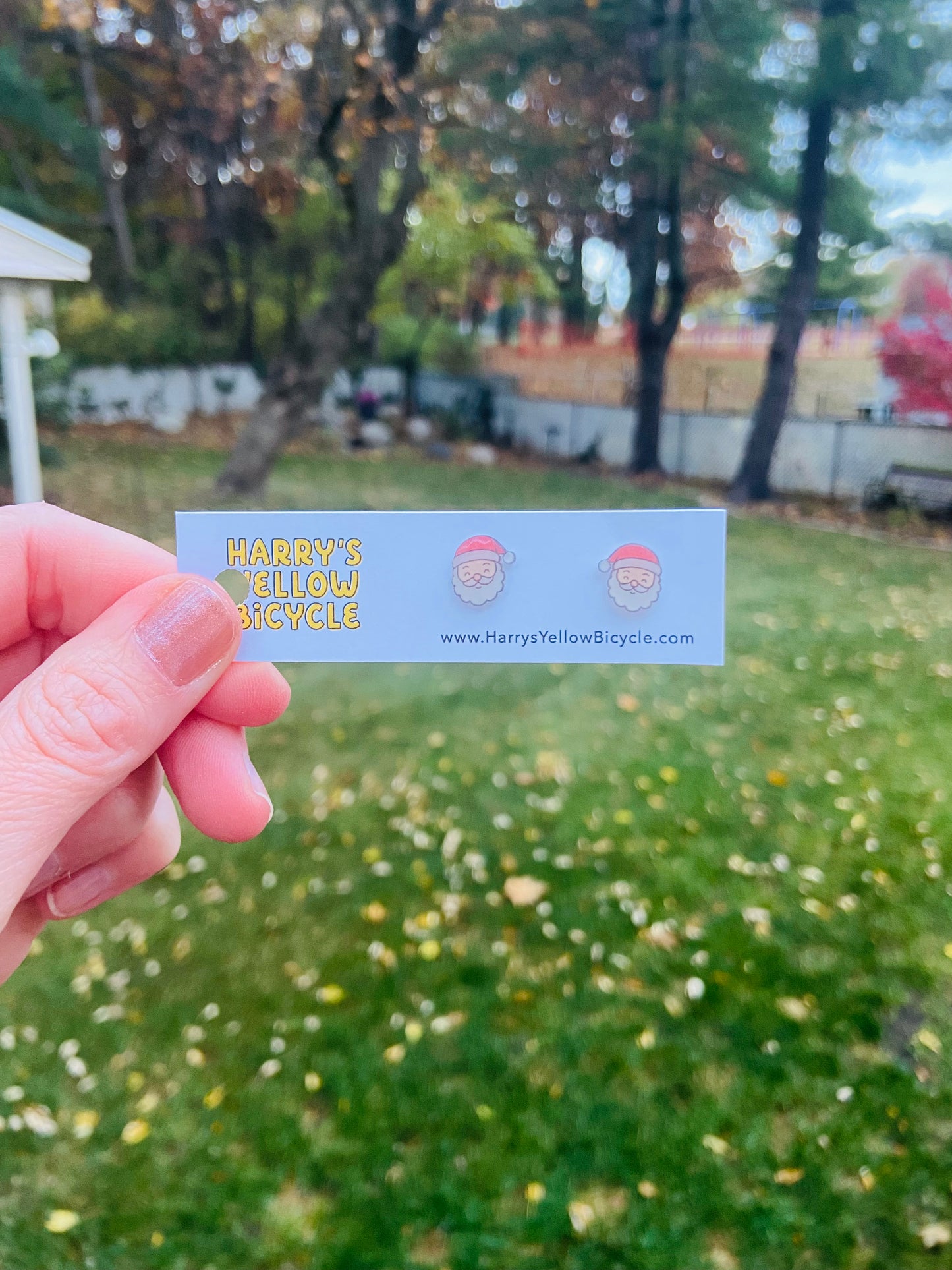 stud earrings - shrink plastic