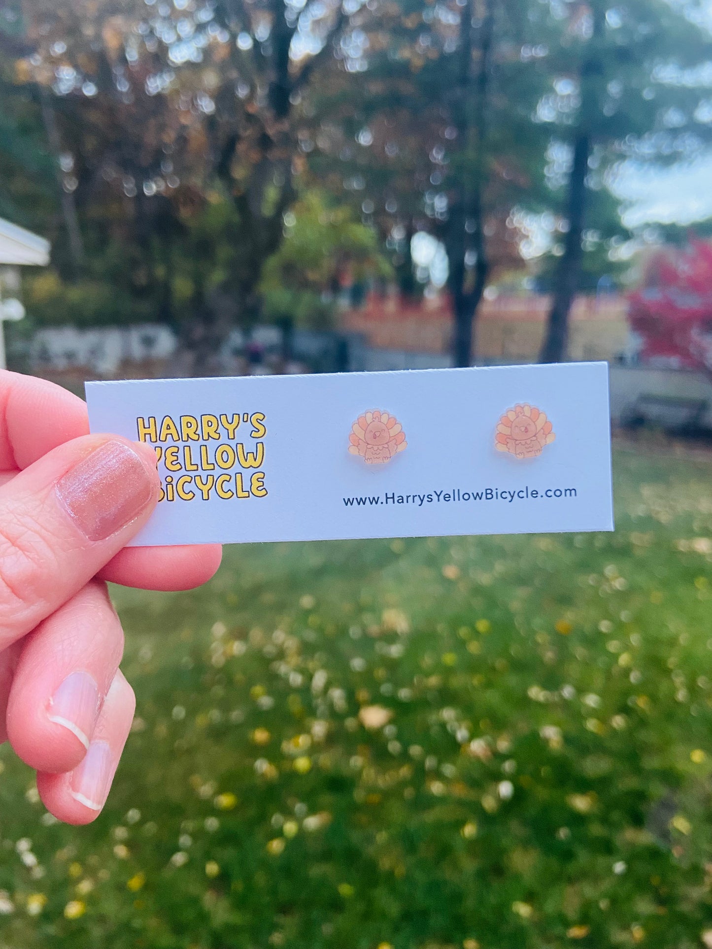 stud earrings - shrink plastic