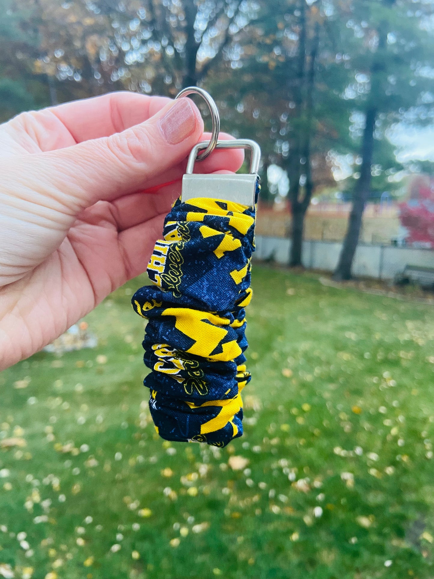 scrunchie key wristlet