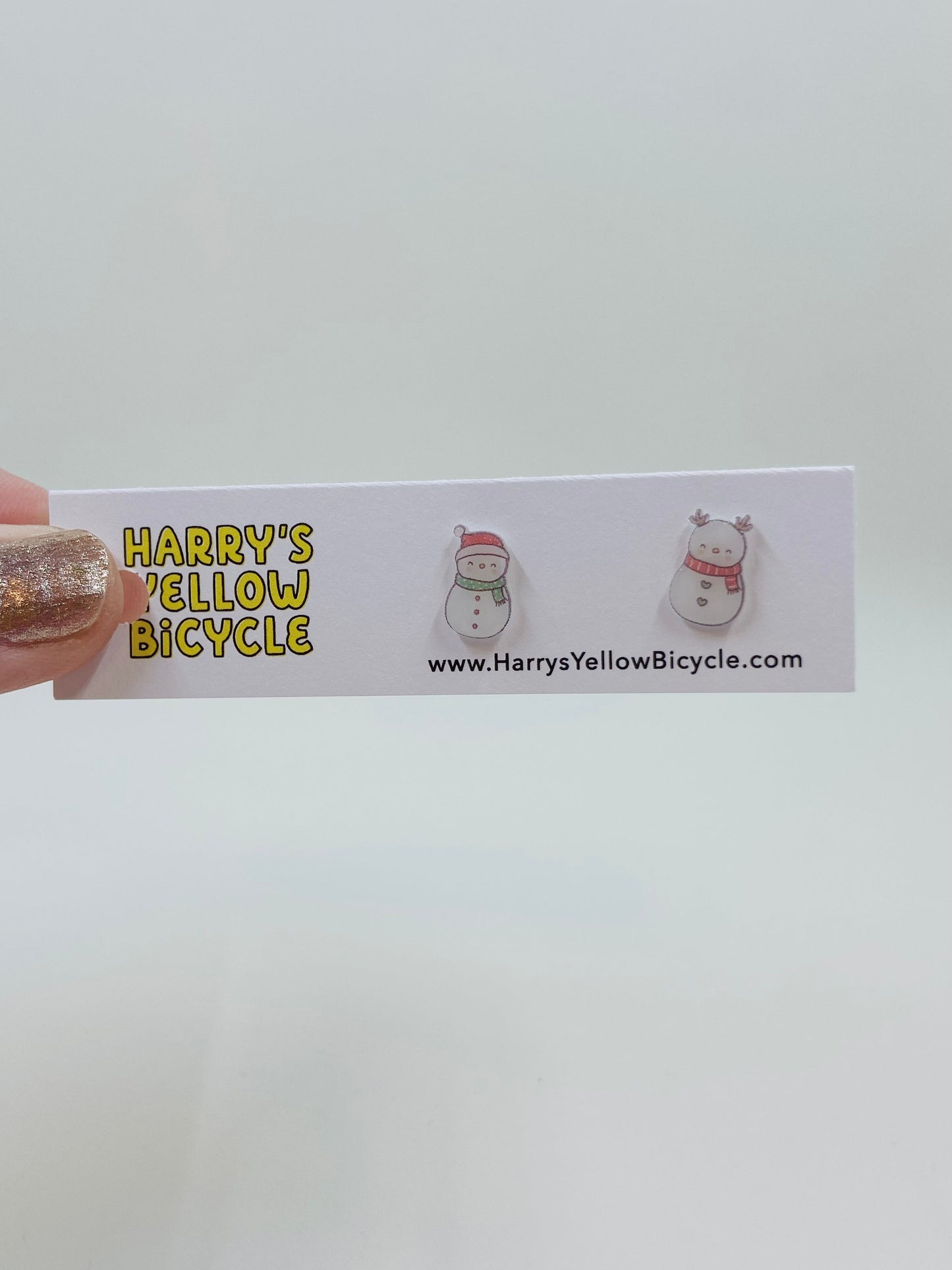 shrink plastic stud earrings