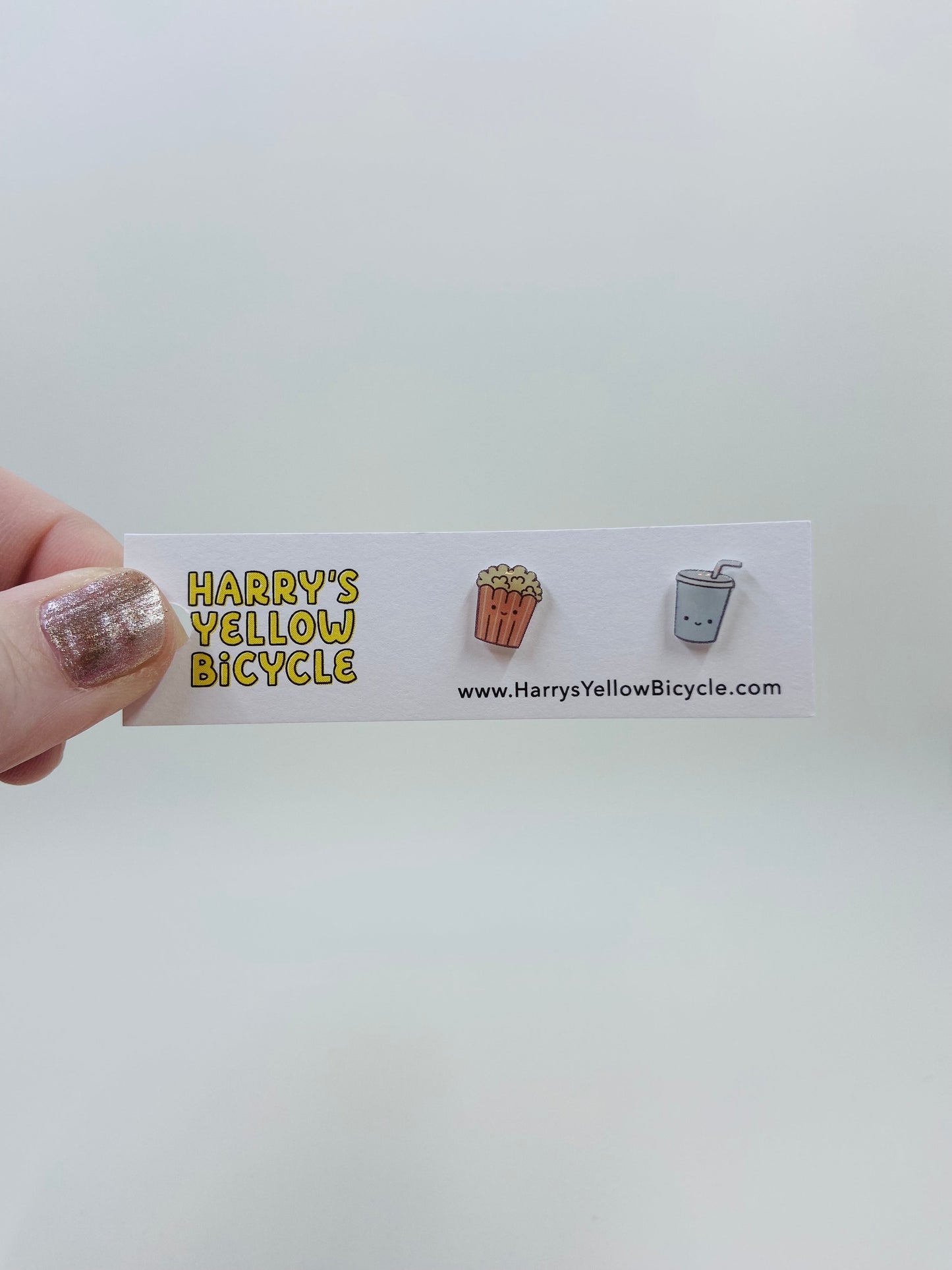 shrink plastic stud earrings