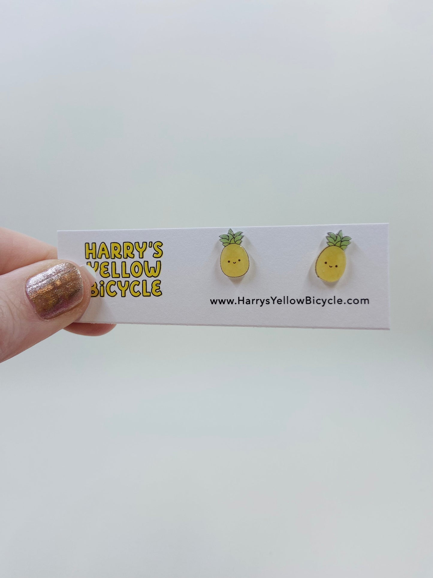shrink plastic stud earrings