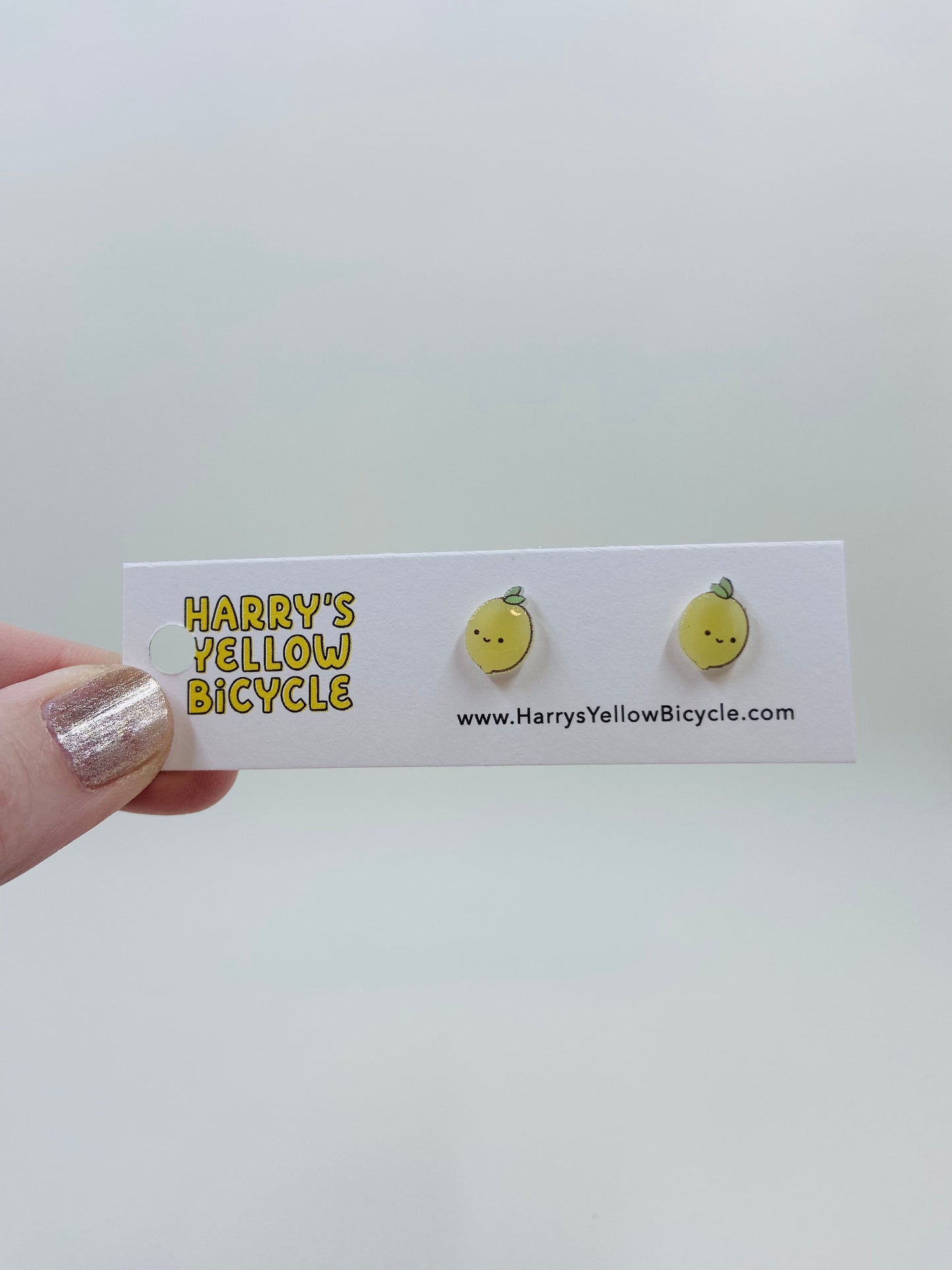 shrink plastic stud earrings