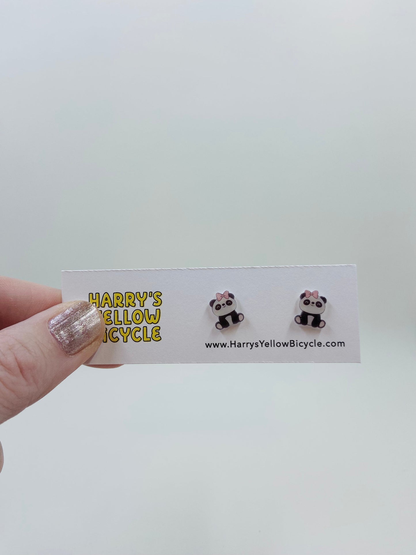 shrink plastic stud earrings