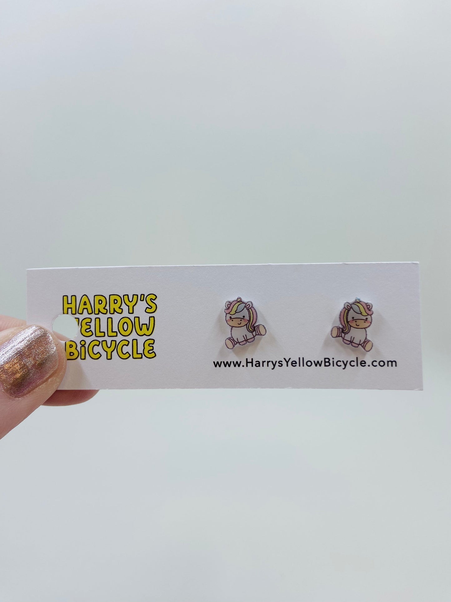 shrink plastic stud earrings