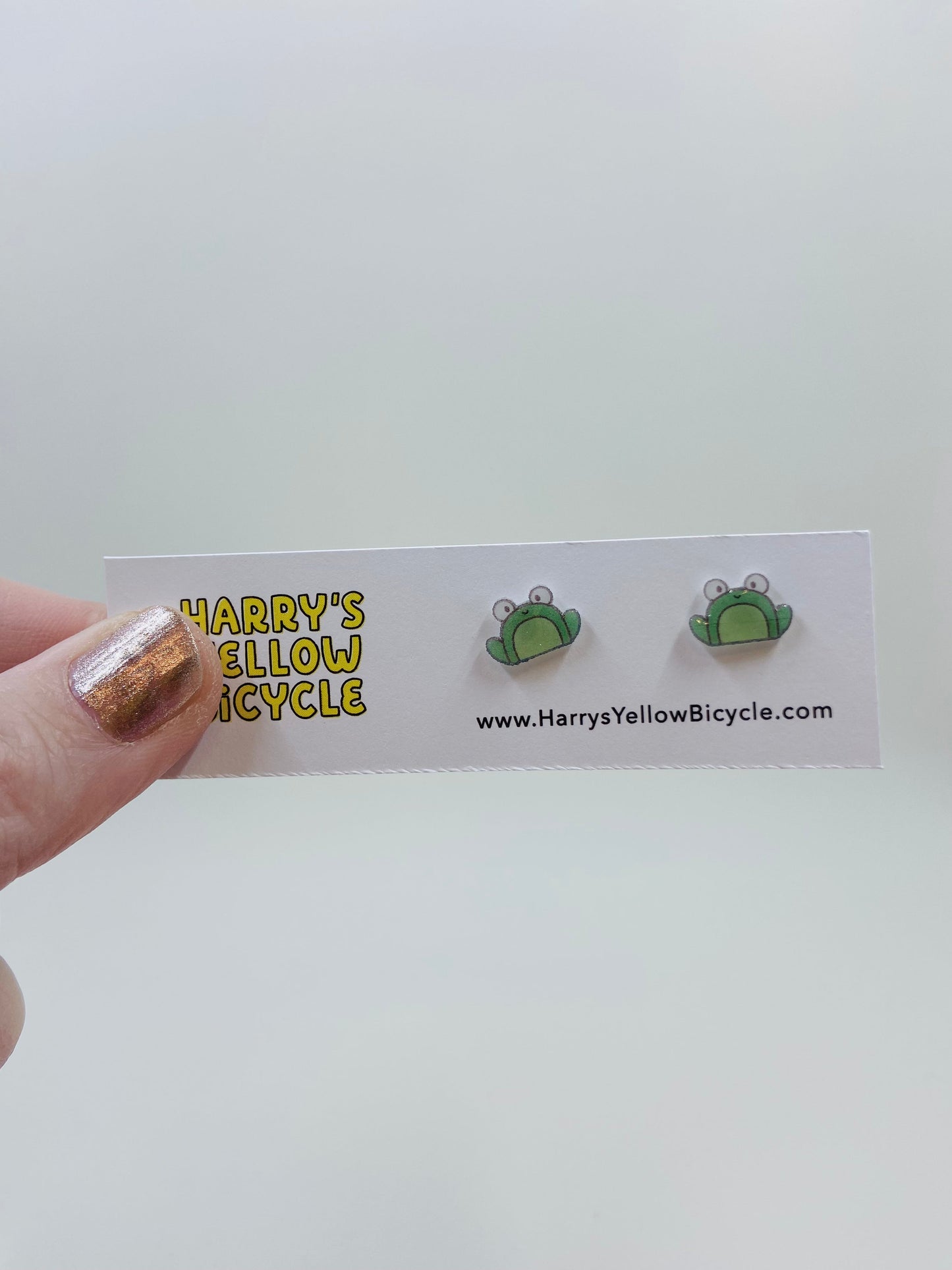 shrink plastic stud earrings