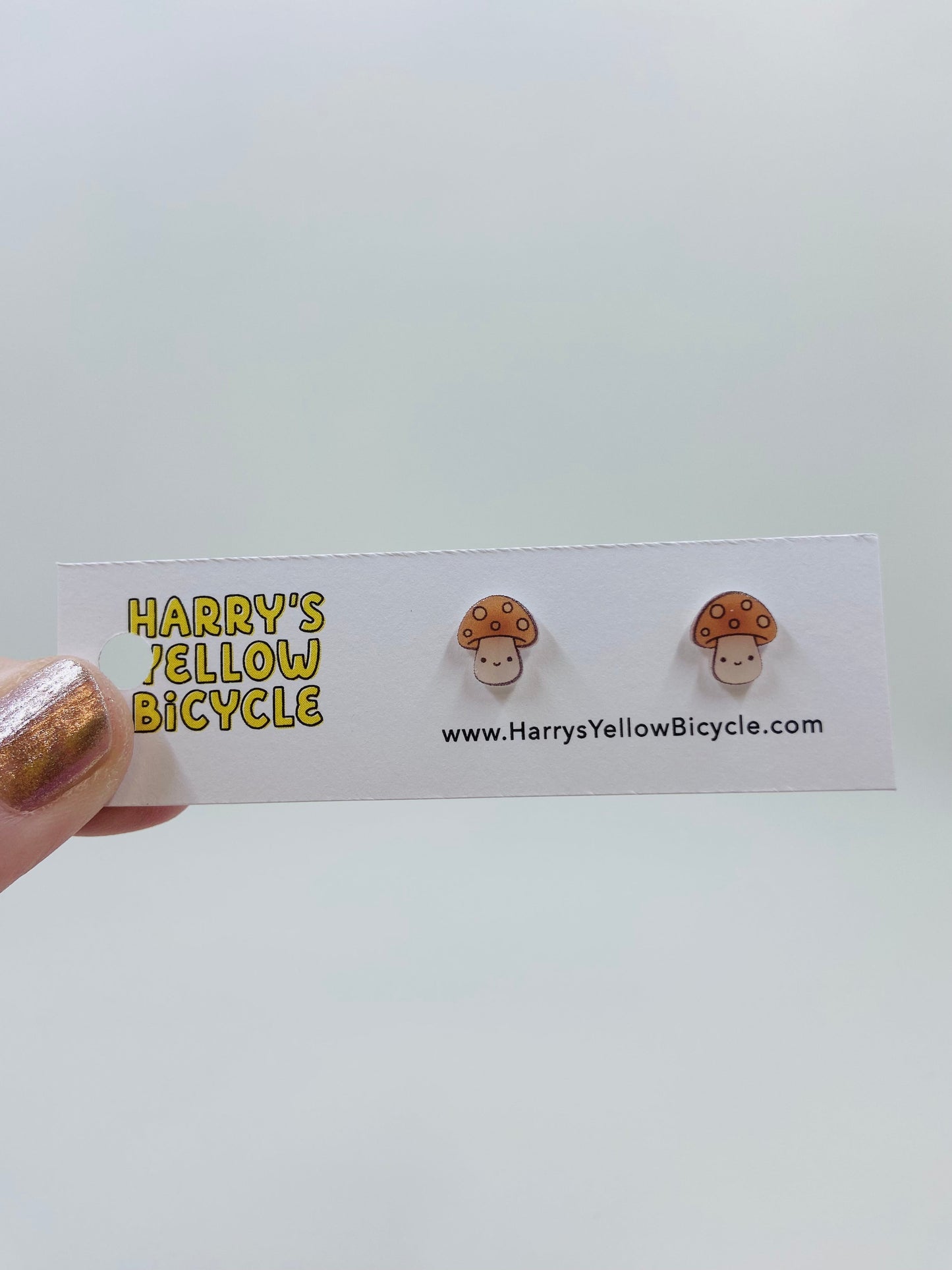 shrink plastic stud earrings