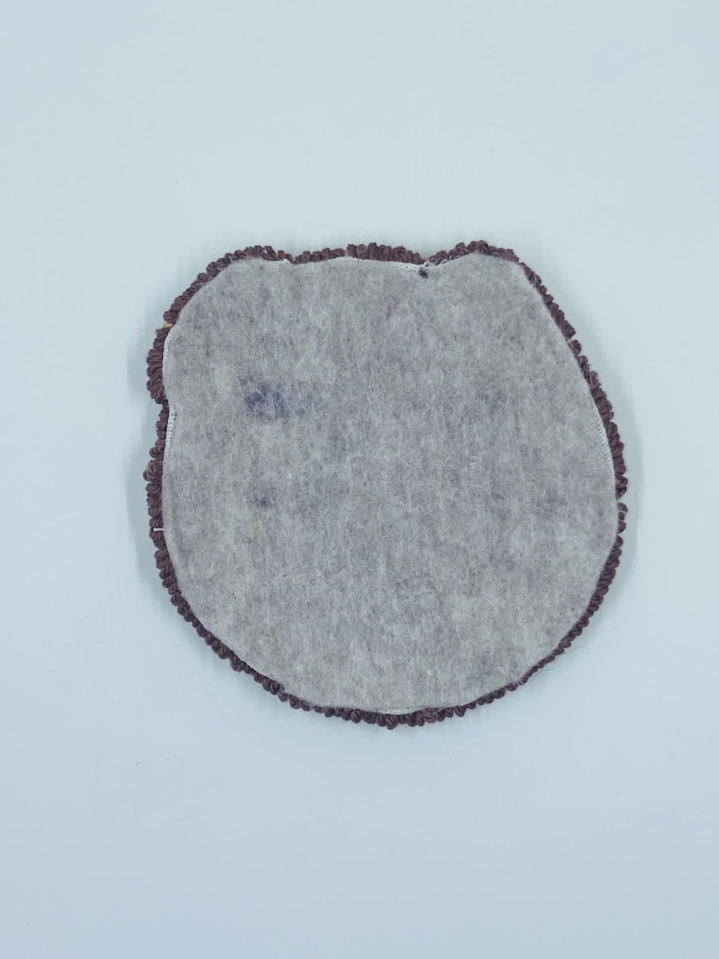 punch needle mug rug - sleepy puppy