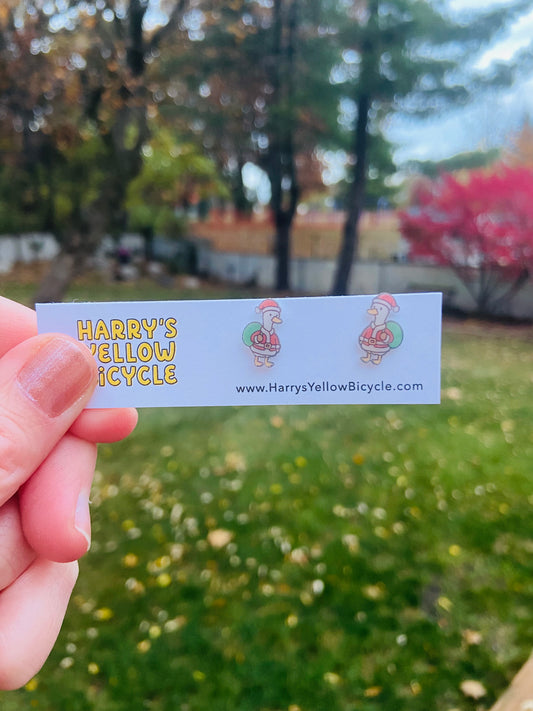 stud earrings - shrink plastic