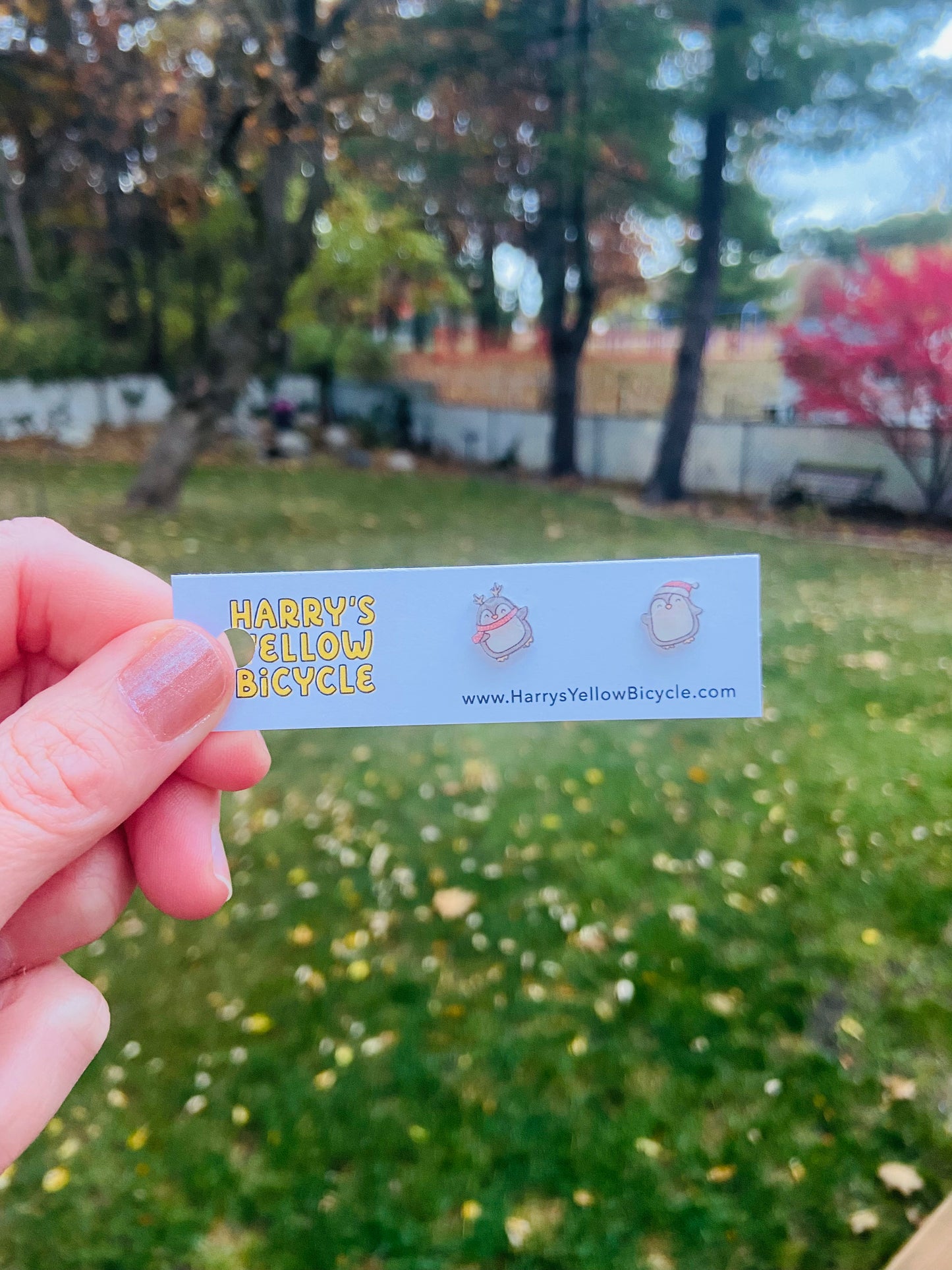 stud earrings - shrink plastic