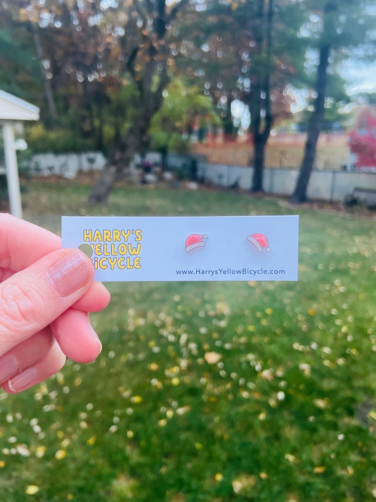 stud earrings - shrink plastic