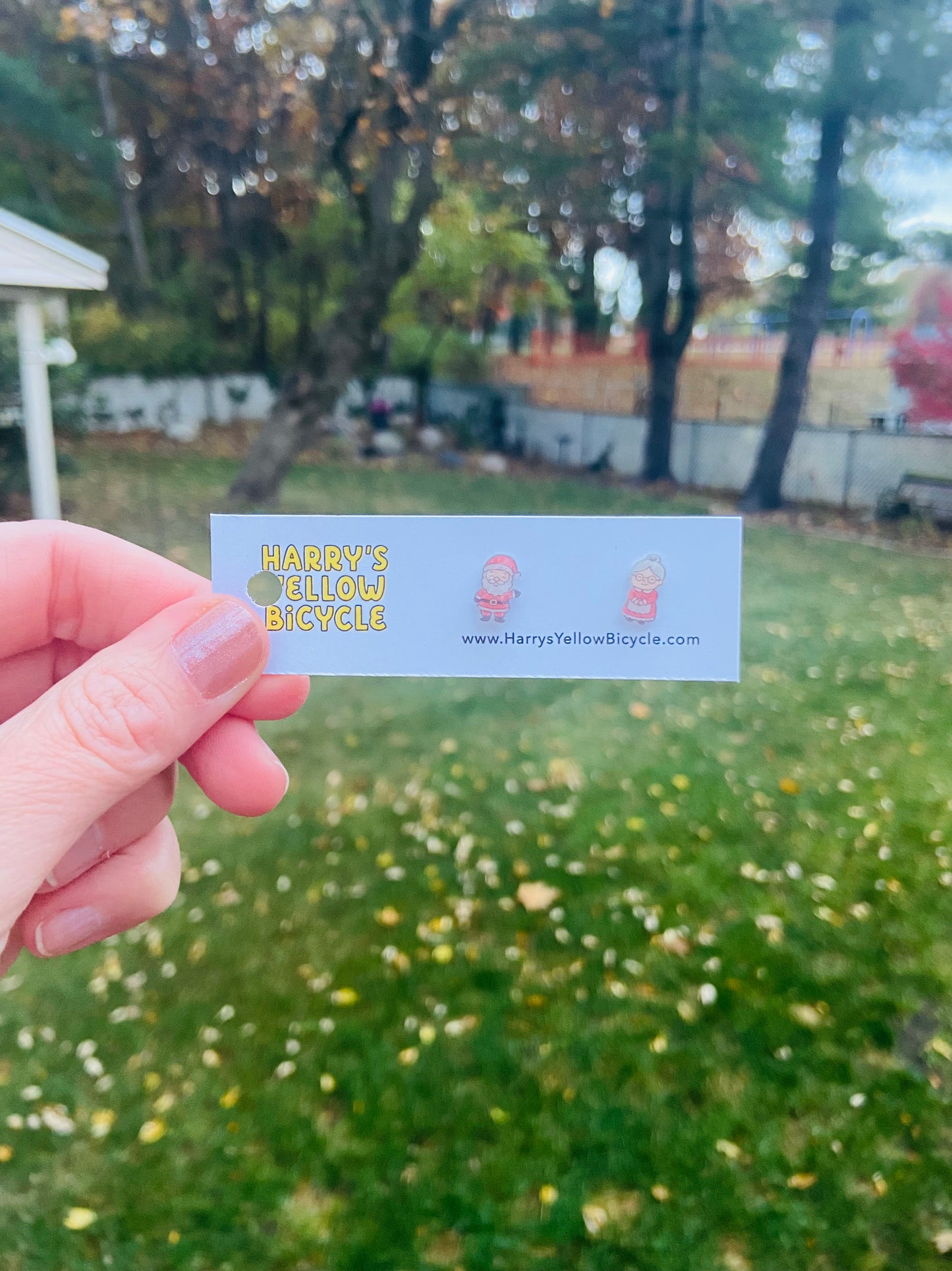 stud earrings - shrink plastic