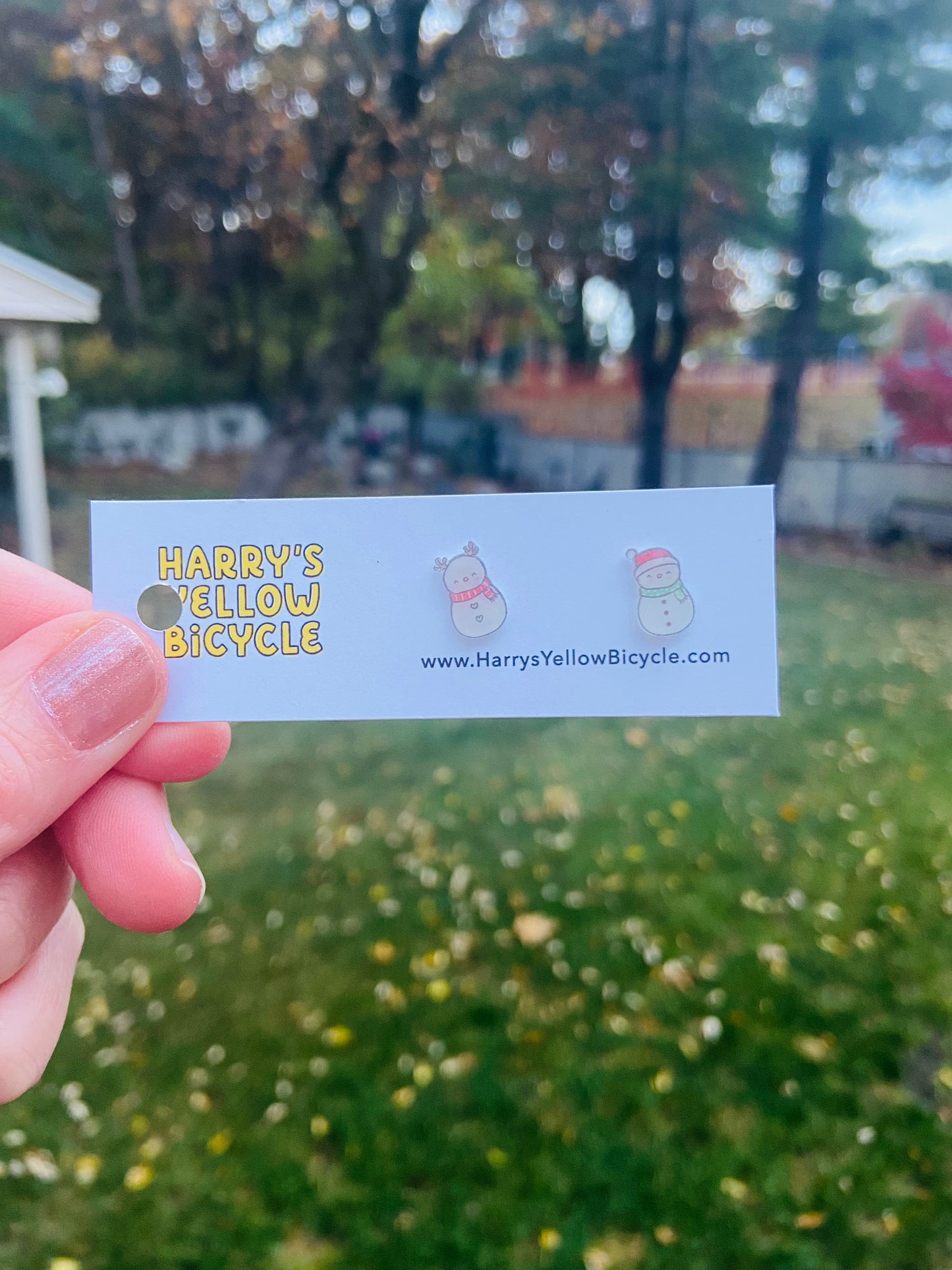 stud earrings - shrink plastic