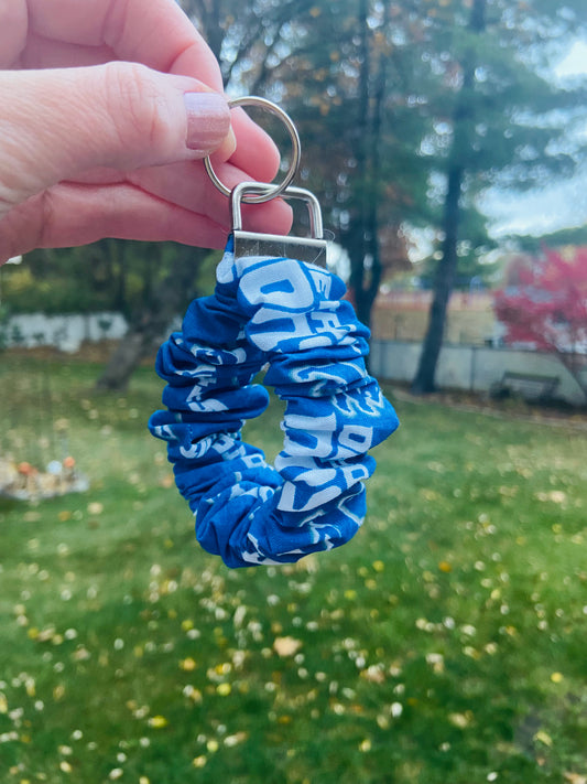scrunchie key wristlet