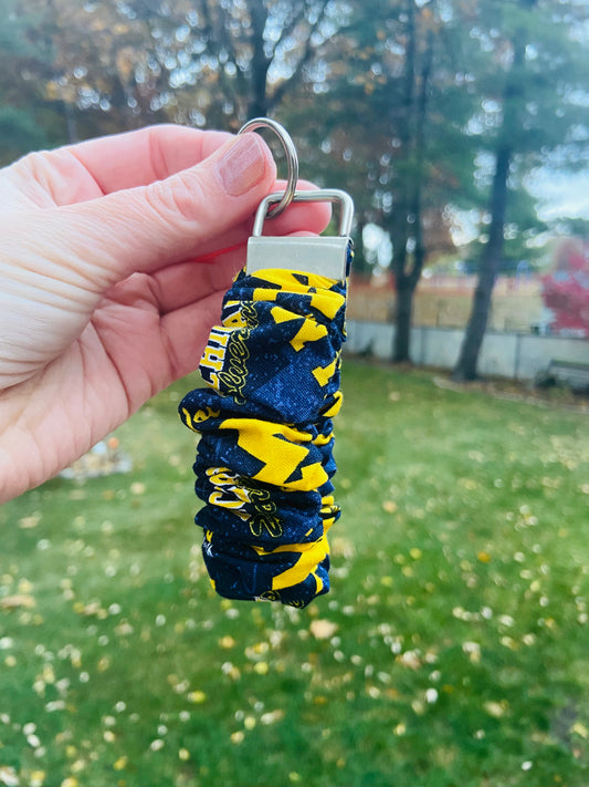 scrunchie key wristlet