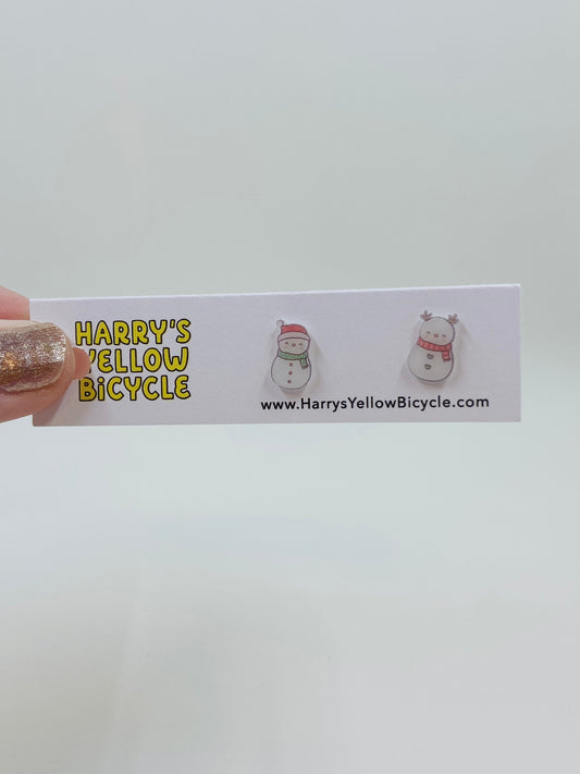 shrink plastic stud earrings