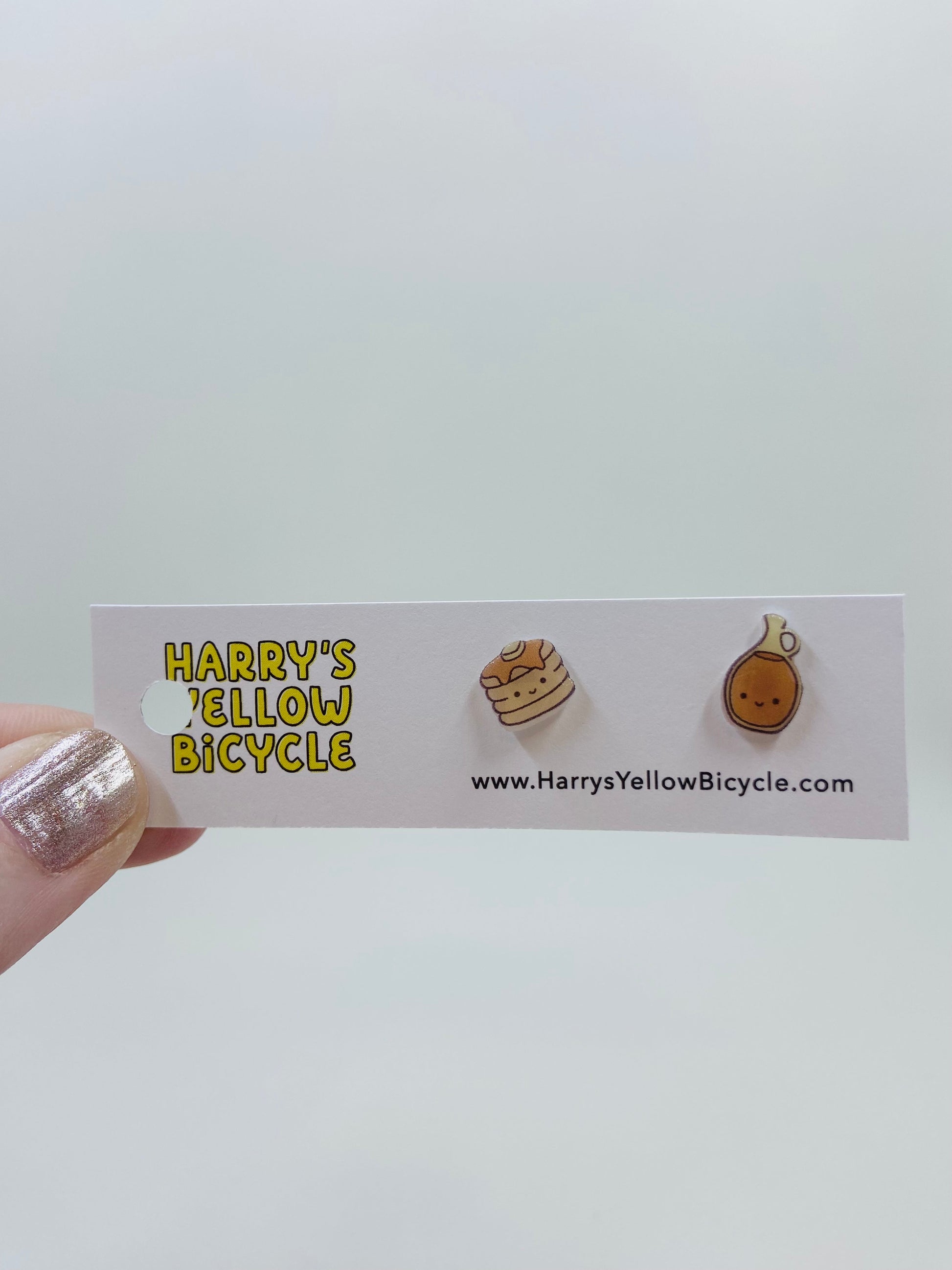 shrink plastic stud earrings