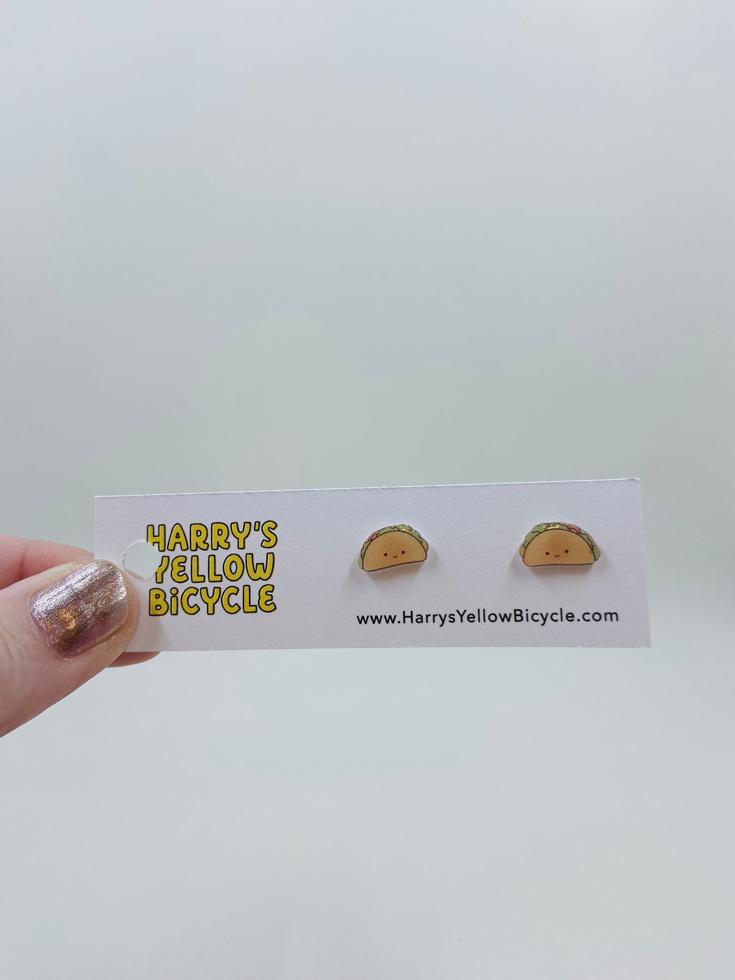 shrink plastic stud earrings