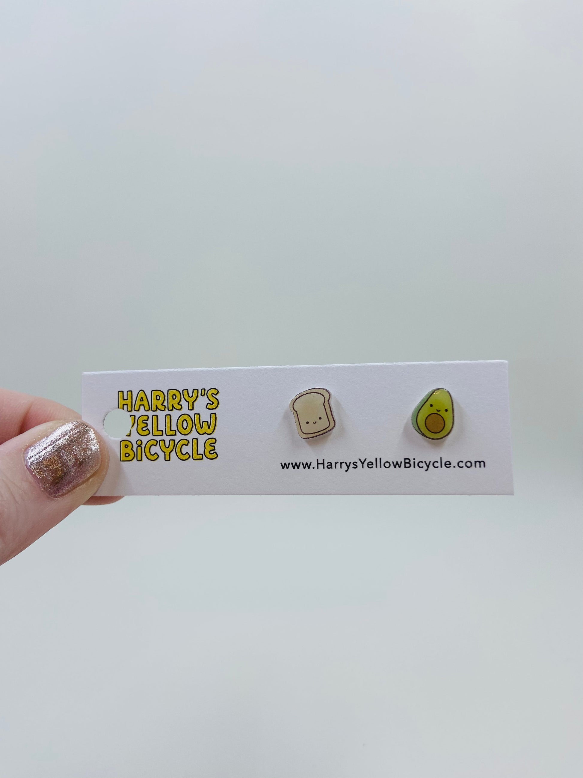shrink plastic stud earrings