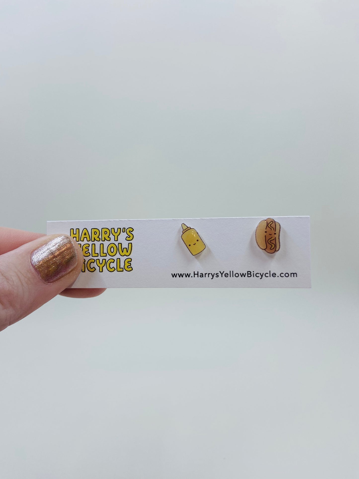 shrink plastic stud earrings