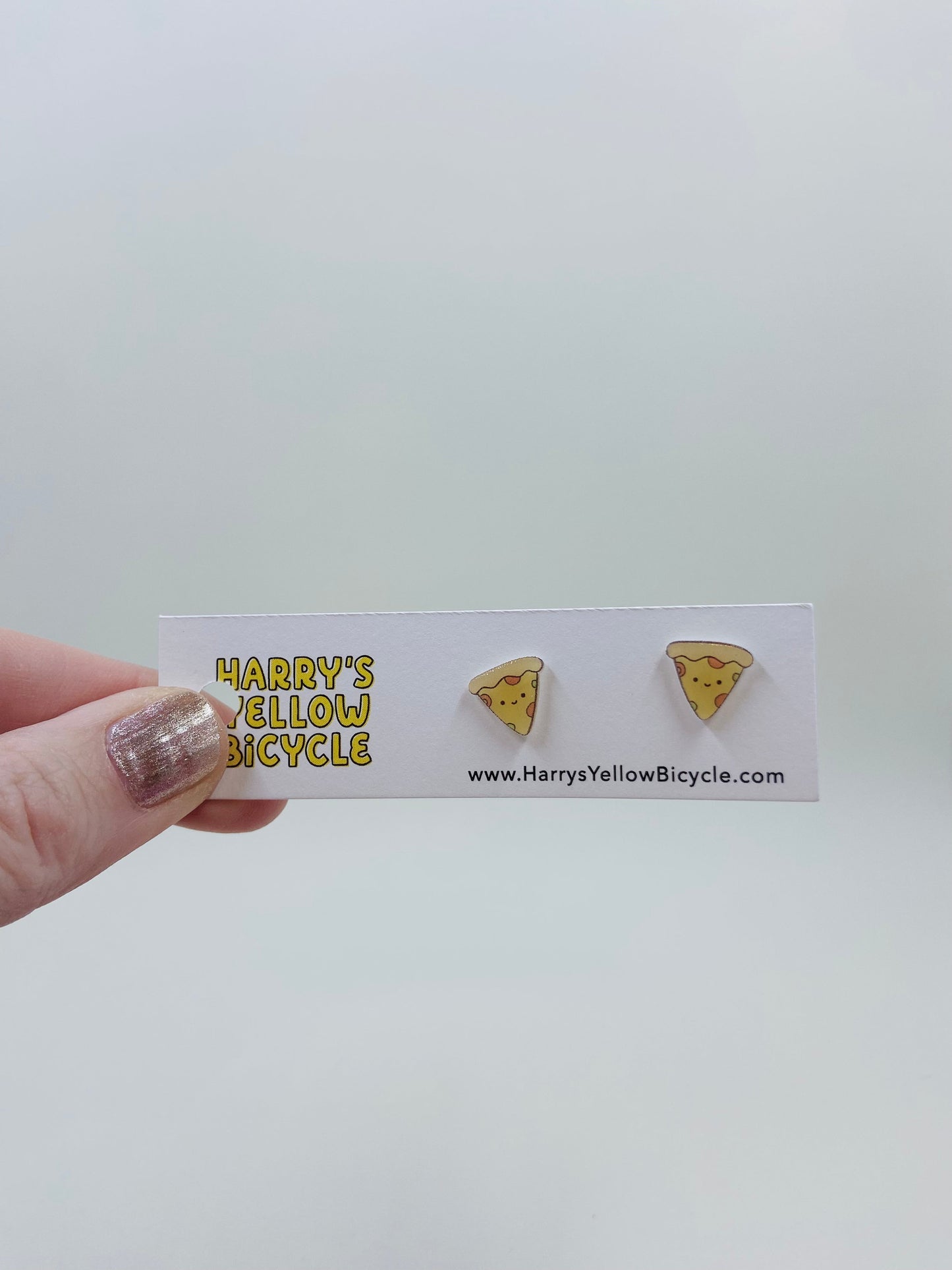 shrink plastic stud earrings