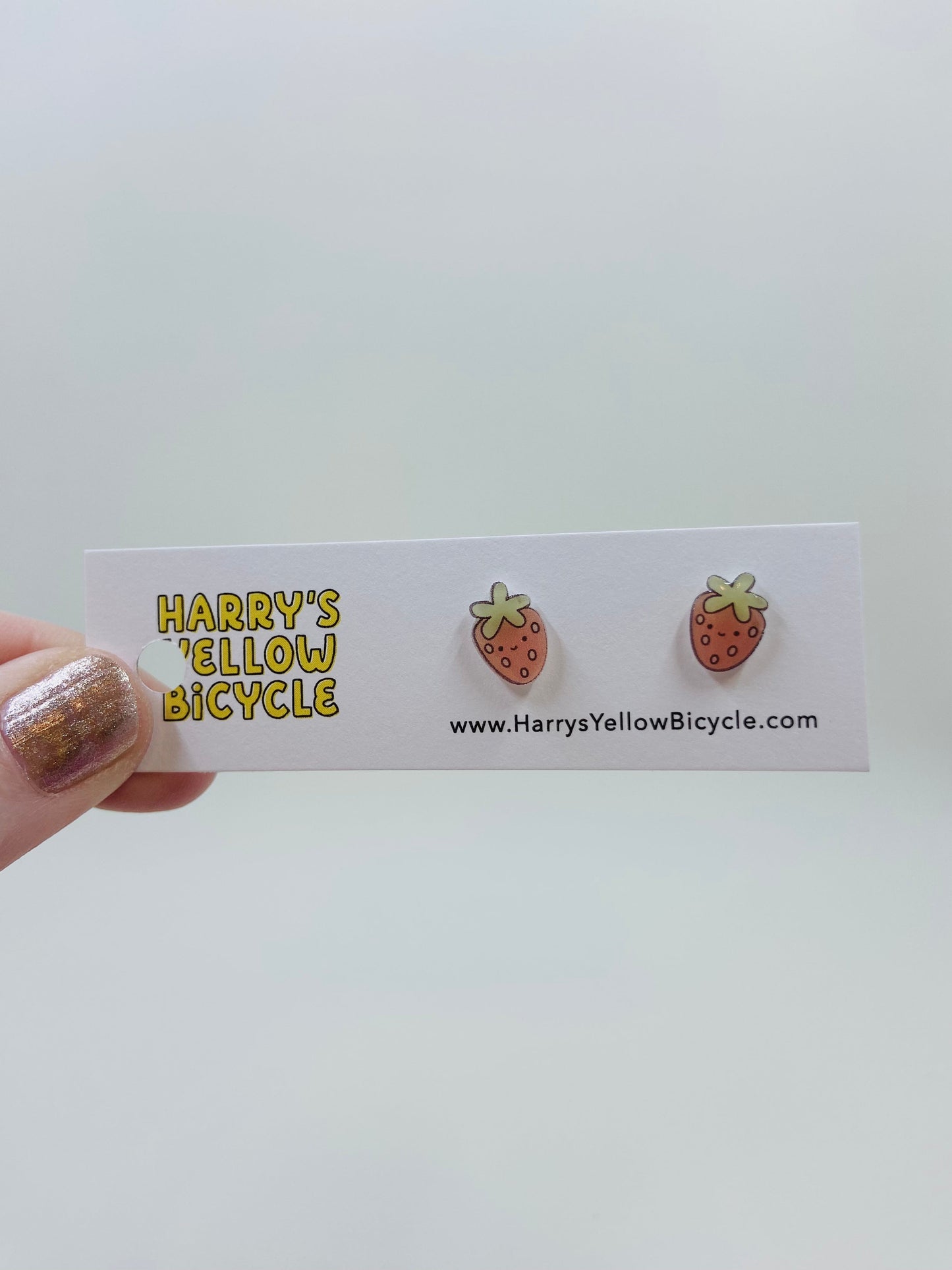 shrink plastic stud earrings