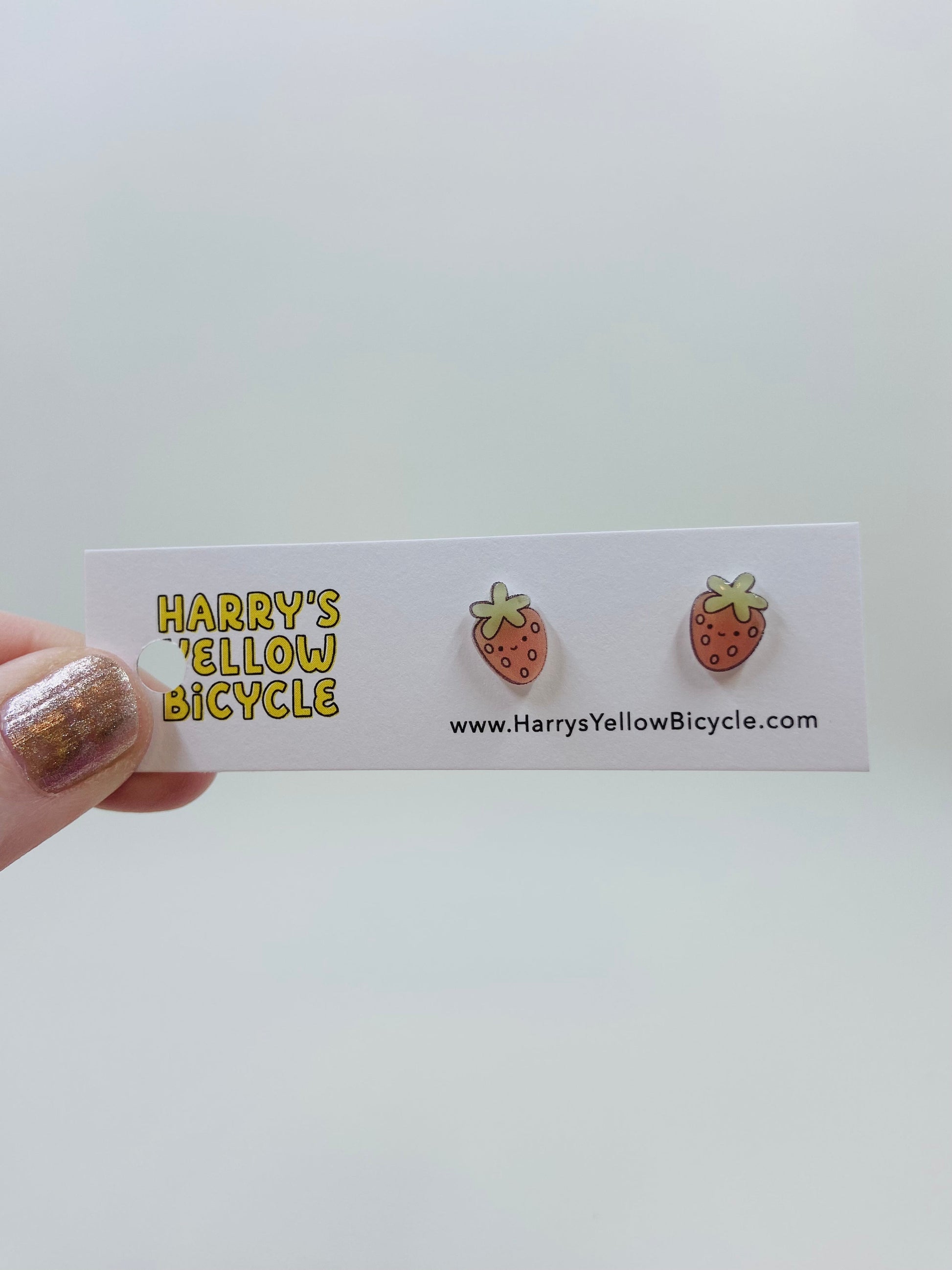 shrink plastic stud earrings