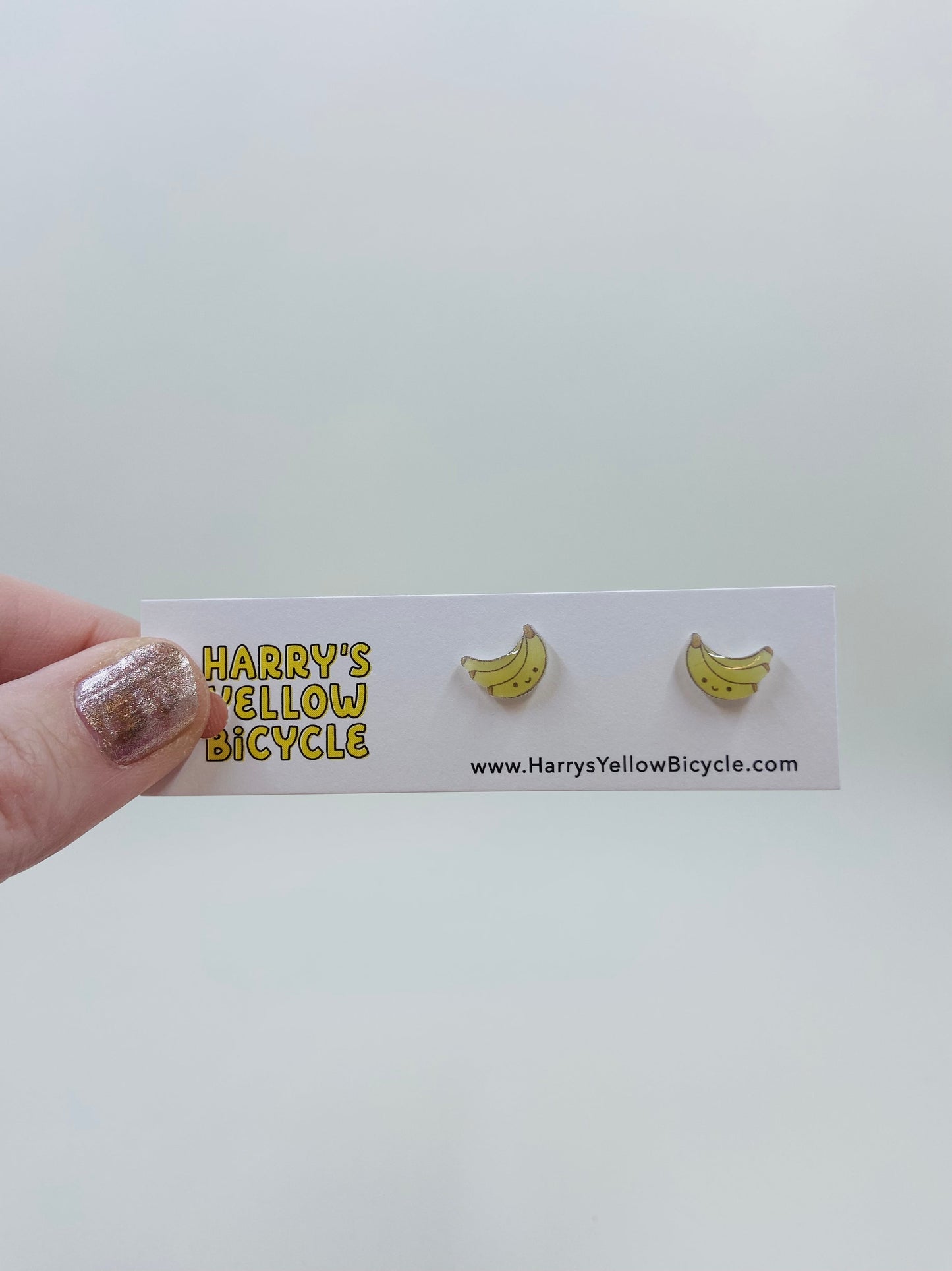 shrink plastic stud earrings