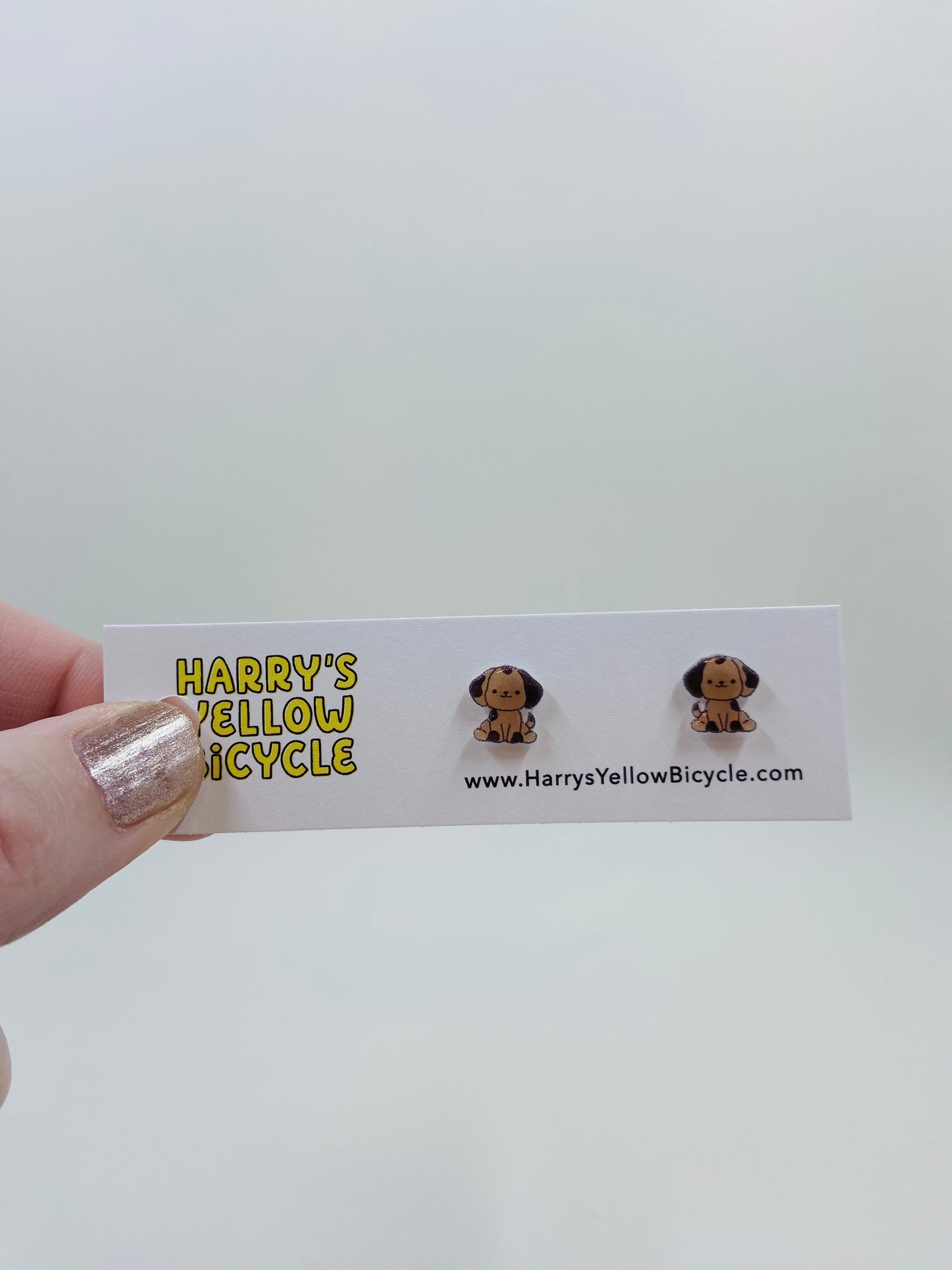 shrink plastic stud earrings