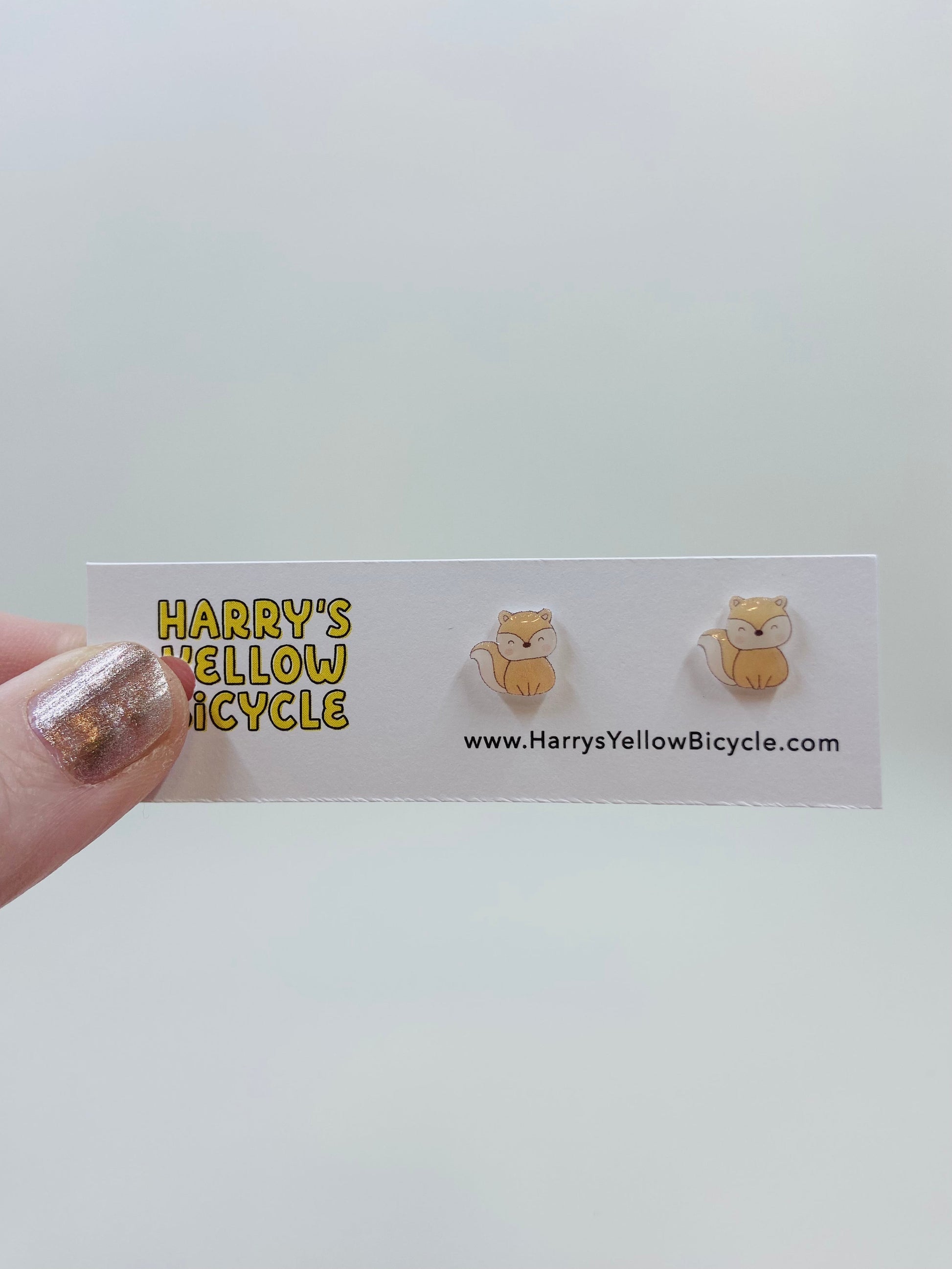 shrink plastic stud earrings