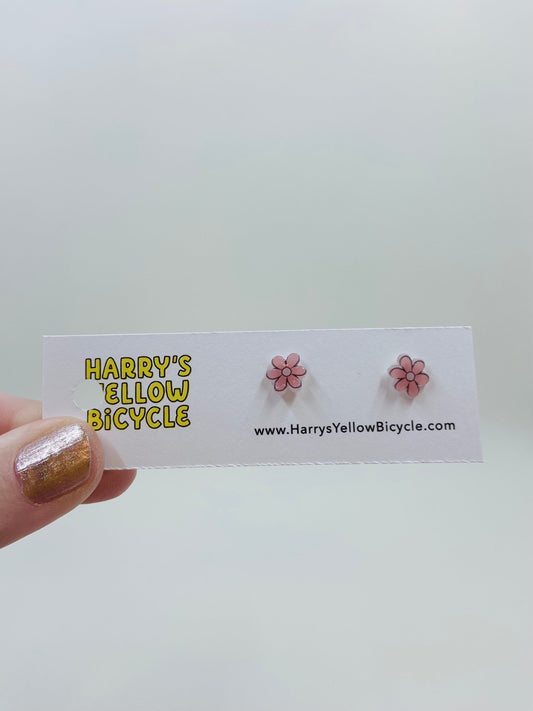 shrink plastic stud earrings