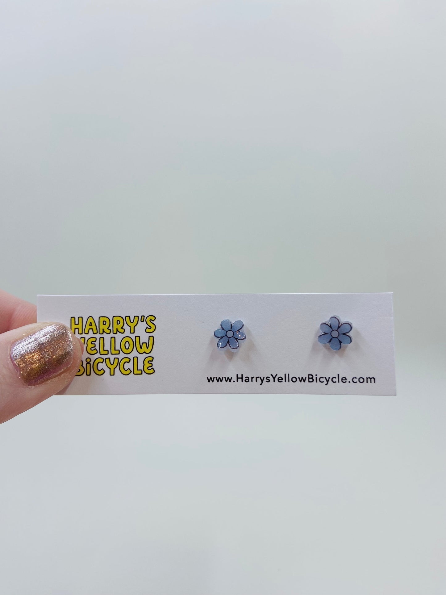 shrink plastic stud earrings