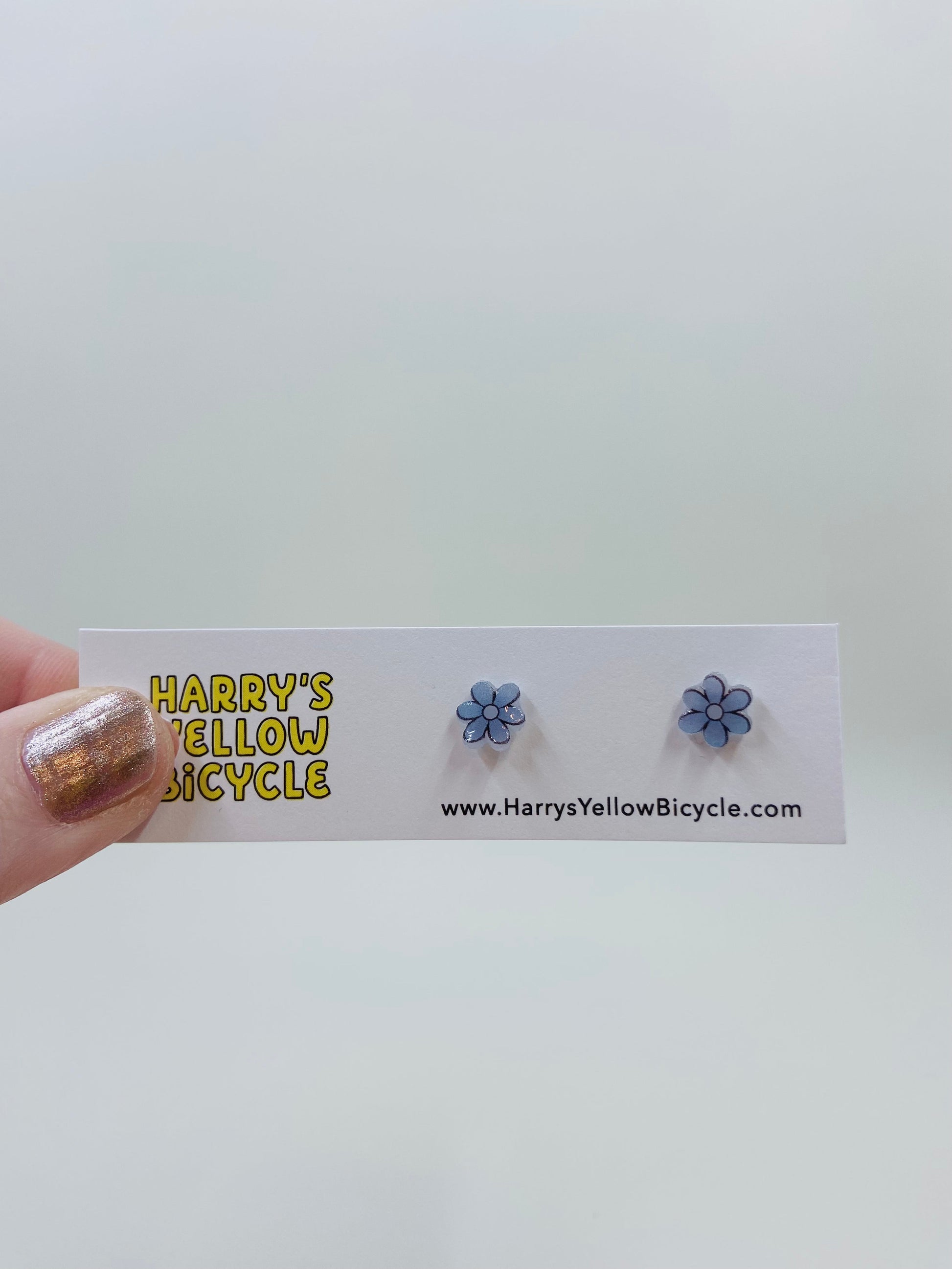 shrink plastic stud earrings
