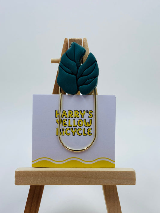 bookmark - monstera dark green