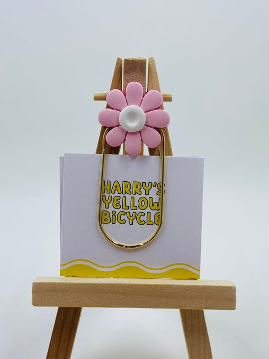 bookmark - flower pinks