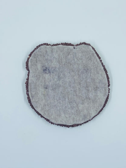 punch needle mug rug - sleepy puppy