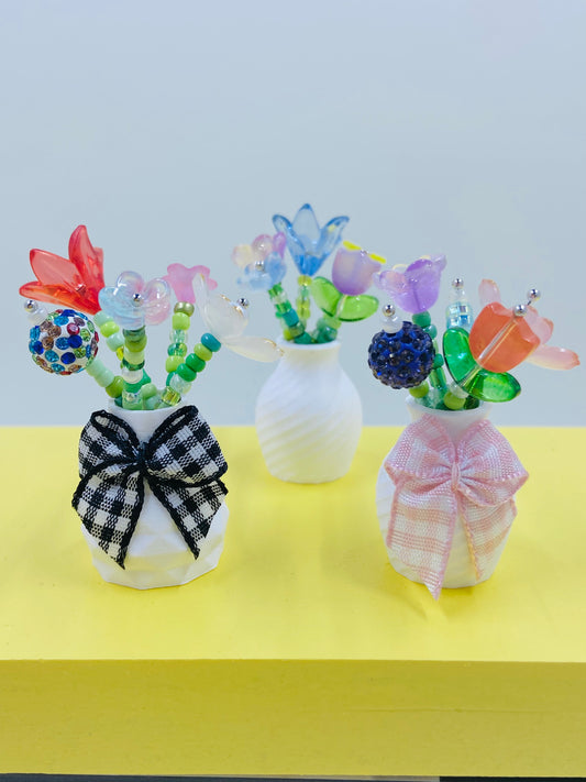 mystery mini beaded flower bouquet