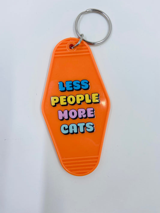 motel keychain - more cats