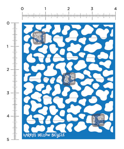 cow print silkscreen stencil – Harry's Yellow Bicycle